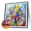 Blume - runder Bohrer Diamantmalerei - 40*40cm