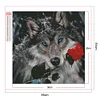 Diamond Painting -DIY Full Square Drill Rose Wolf