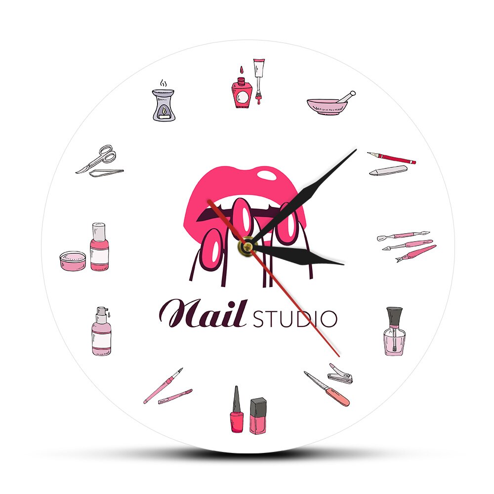 

Hair Salon - Frameless Acrylic Wall Clock, 501 Original