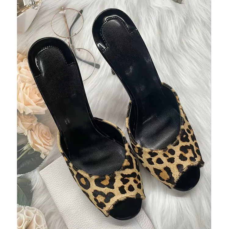 100mm Women's Red Bottom Sandals Colored Diamond Pointed Toe Mules Heels Slip on Stilettos VOCOSI VOCOSI