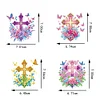 4Pcs Diamond Painting Brooch Diamond Painting Pins Jewelry Kit (Cross)