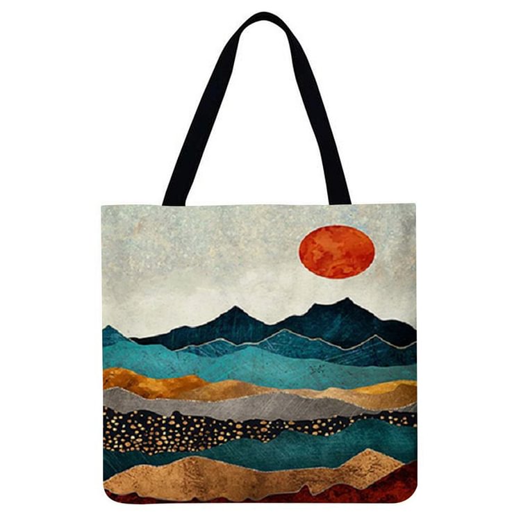 Mountain - Linen Tote Bag