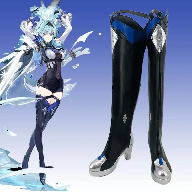 [Wetrose] In Stock Eula Genshin Impact Cosplay Costume Wig Full Set