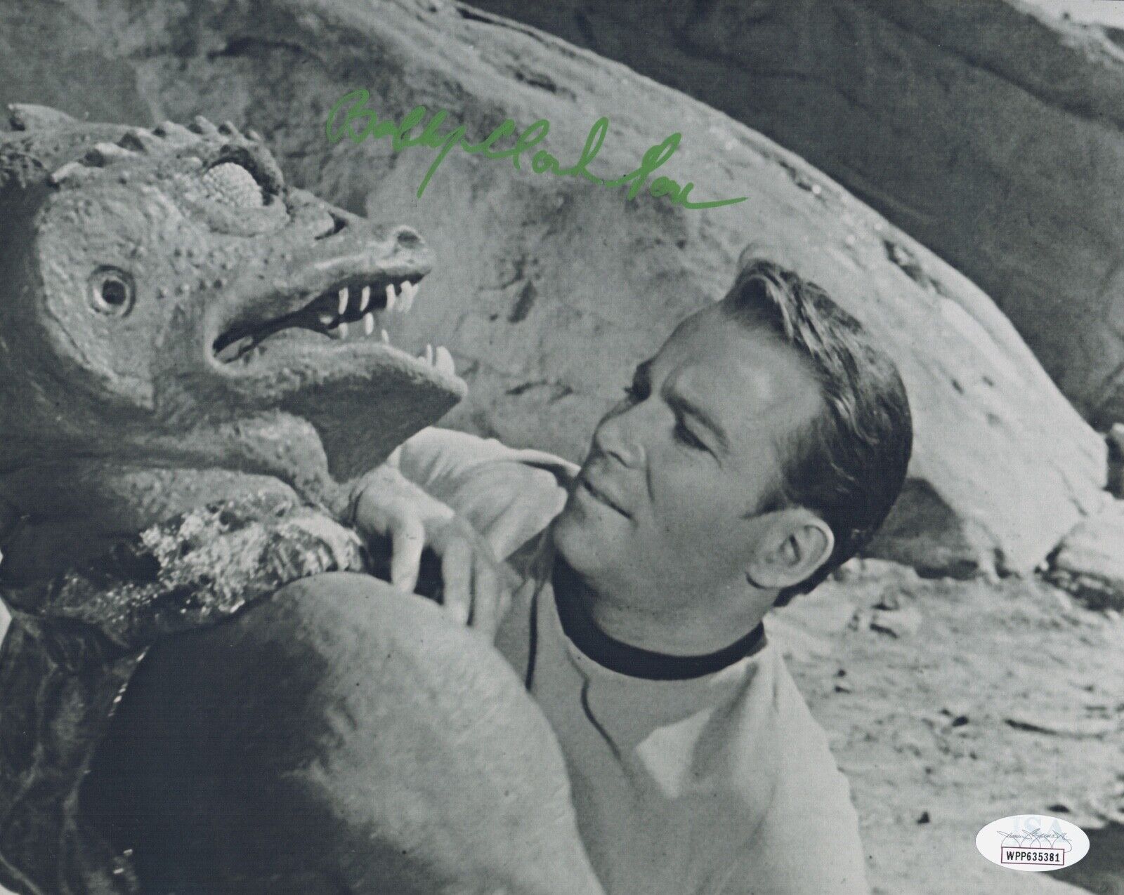 BOBBY CLARK Signed 8x10 GORN Photo Poster painting STAR TREK In Person Autograph JSA COA WPP