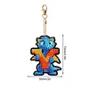 Diamond Painting Double Sided Dinosaur Letters Y Keychain Pendant