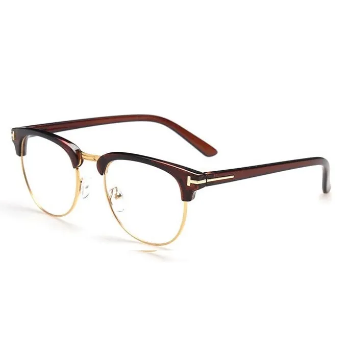 Unisex Classic Semi-Rimless Sunglasses Eyeglasses