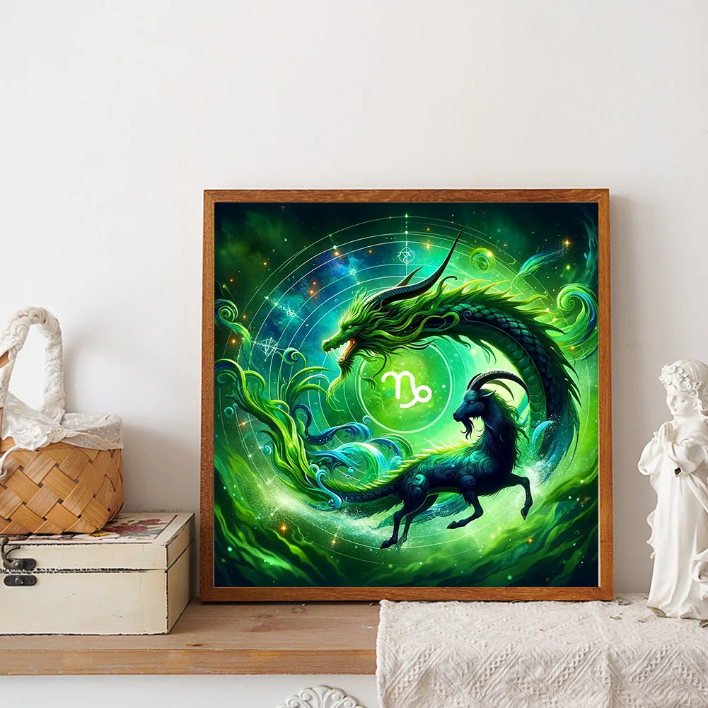 Diamond Painting - Full Round Drill - Capricornus(Canvas|30*30cm)