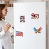 4pcs America 250th Anniversary DIY Diamond Art Magnets Kit Diamond Art Refrigerator Magnet Rhinestones Refrigerator Magnetic Sticker for Adult Beginners DIY Home Office Decor (04)