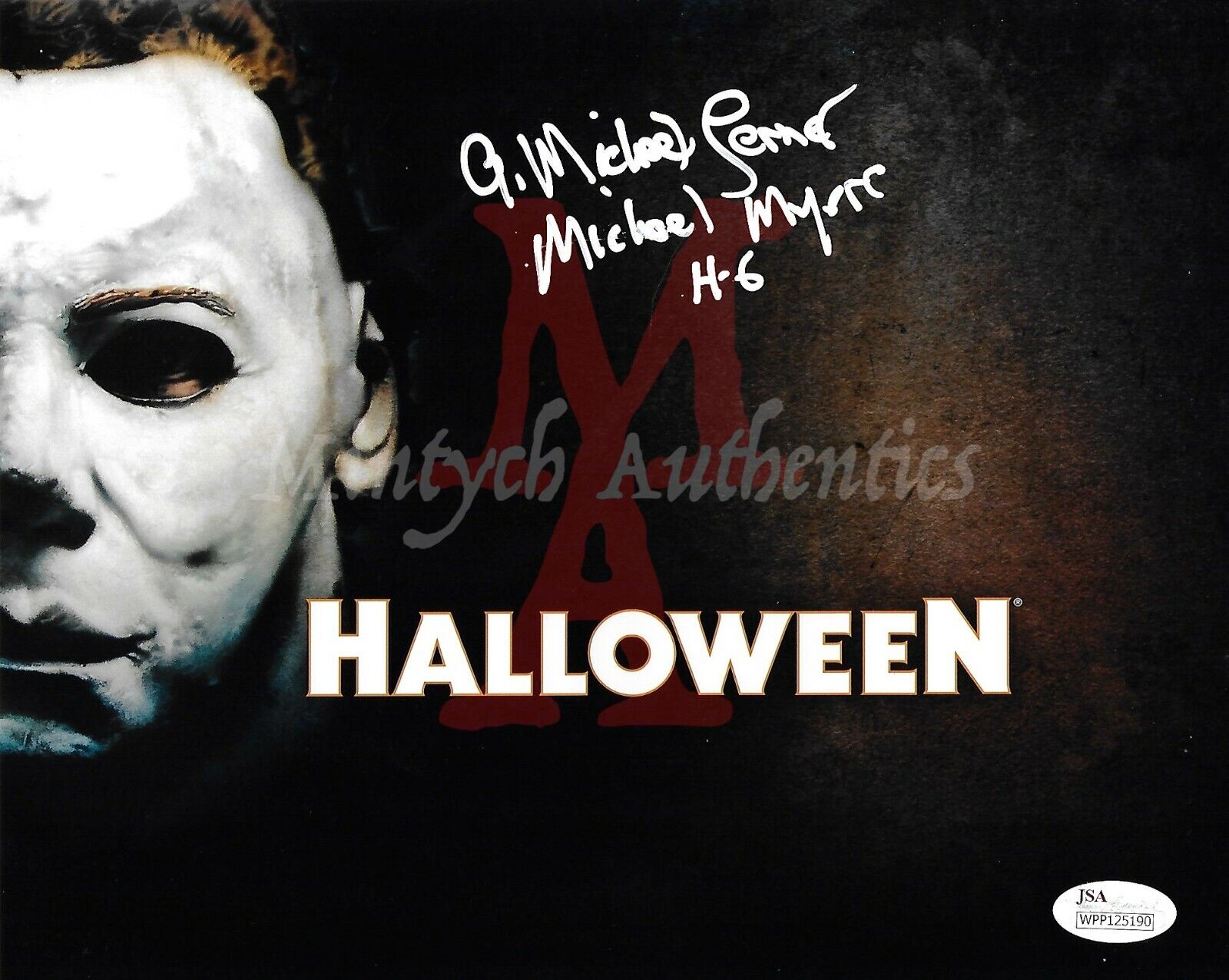 MICHAEL LERNER HALLOWEEN AUTO SIGNED 8x10 Photo Poster painting! JSA COA MICHAEL MYERS H6 HORROR