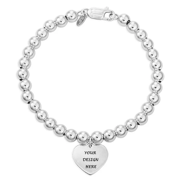 Personalized Design Heart Bracelet