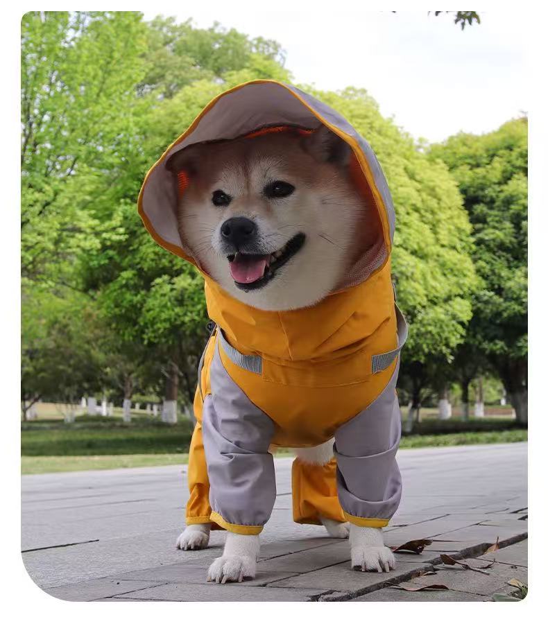 Sunflower Yellow Raincoat For Dogs And Cats