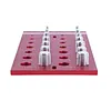 28Pcs Upgrade Nut and Bolt Thread Checker Includes 14 Imperial and 14 Metric Threads Wall-Mountable Bolt Size Finder with 304 Stainless Steel Pins for Screw Nut Bolt Size Finder Classification
