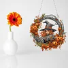 Diamond Painting Halloween Decorations Wreath Pendant for Home Window Wall