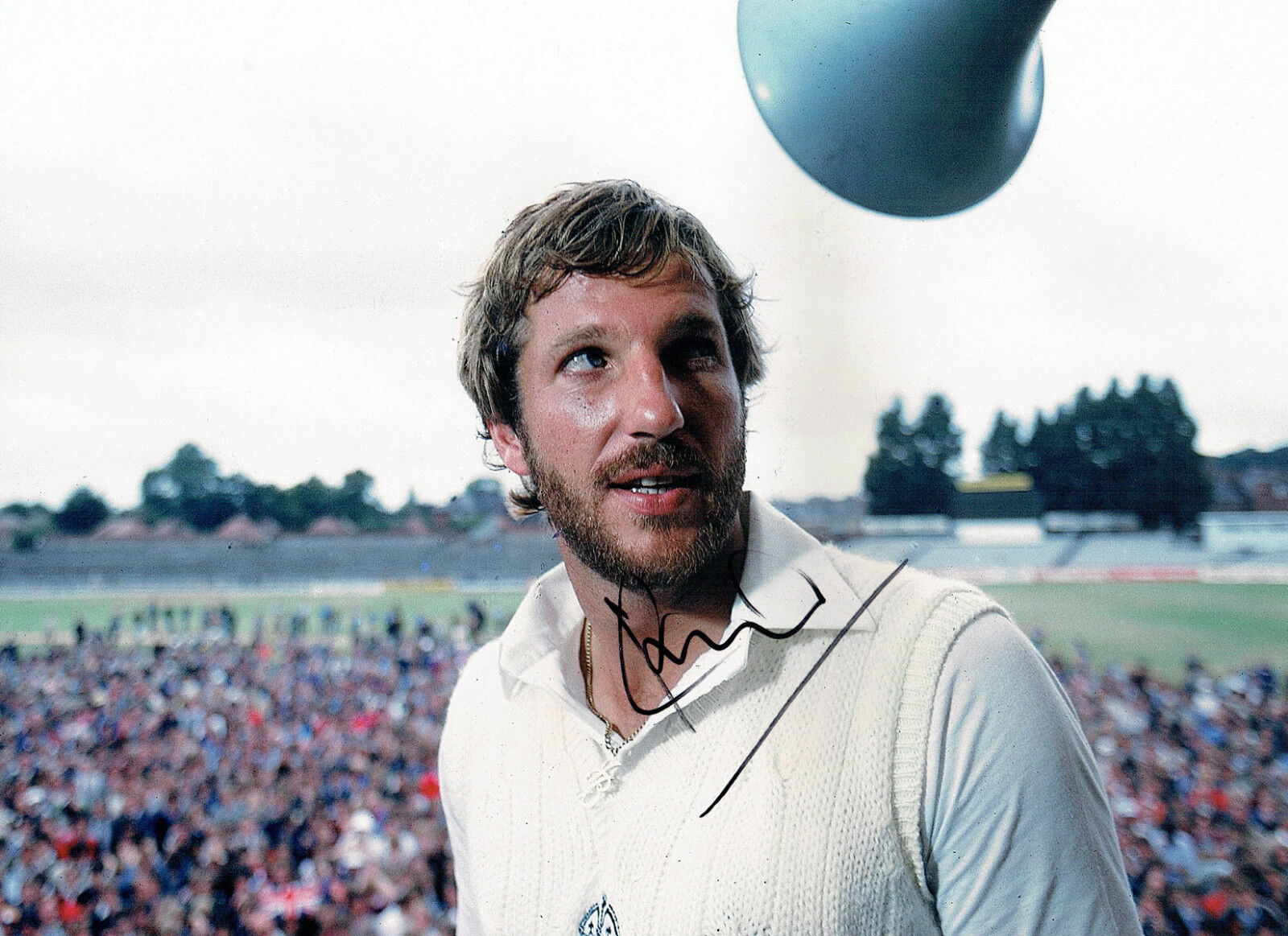 Ian BOTHAM Signed Autograph 16x12 ENGLAND RARE Iconic Cricket Photo Poster painting AFTAL COA