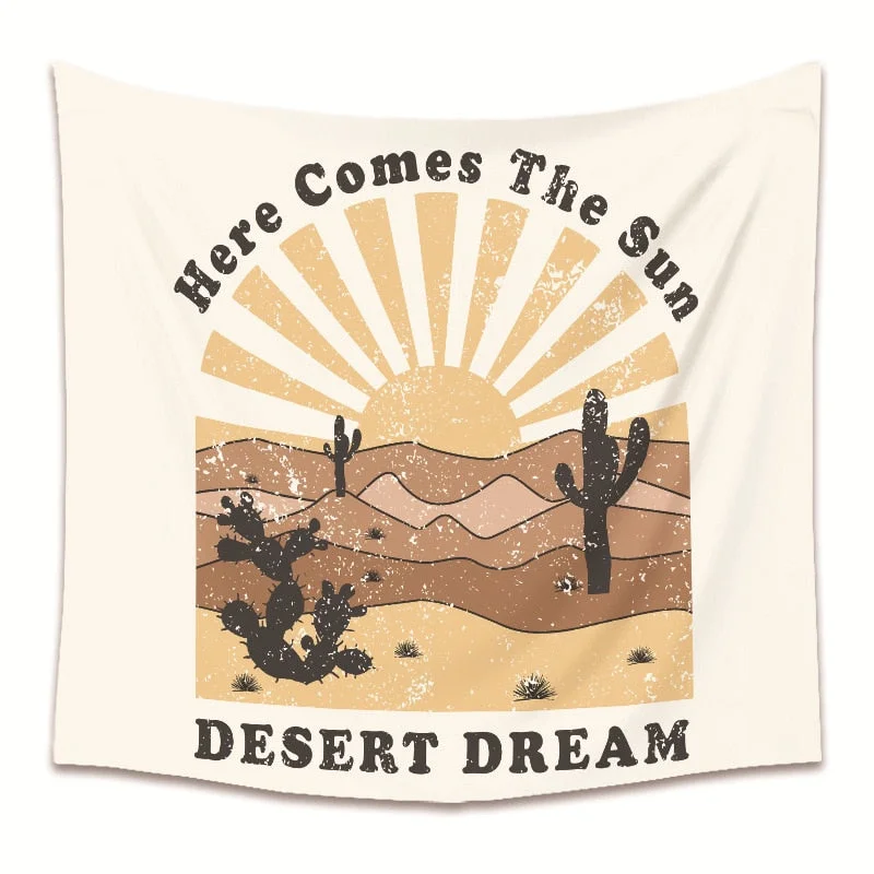 ins Simple Sun Moon Butterfly Series Tapestry Bohemian Background Cloth Small Fresh Wall Cloth Tapestry Creative Abstract Art