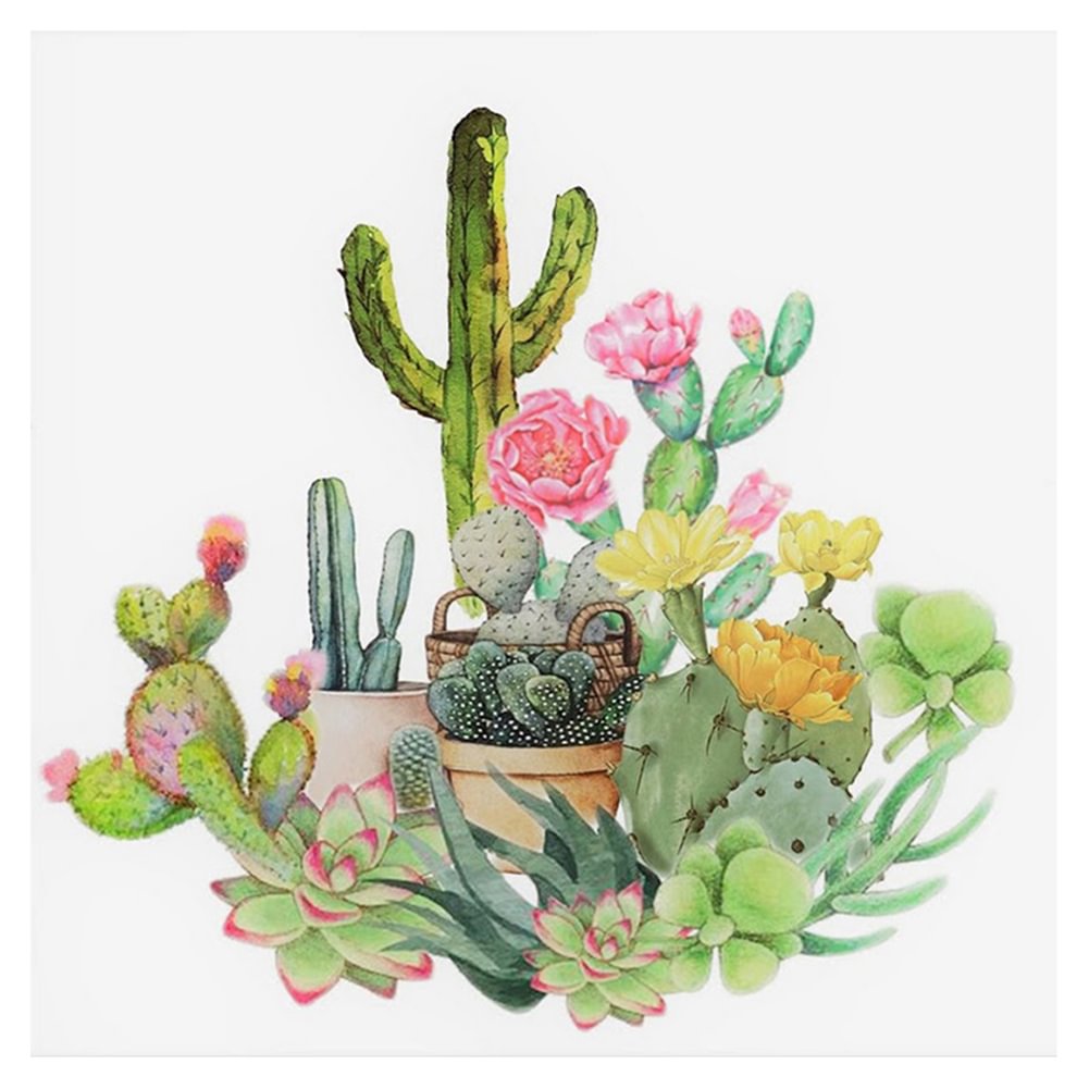 Cactus - Full Round - Diamond Painting