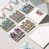 6pcs Haus DIY Diamant Kunst Grußkarten Dankeskarten und Feiertagssegen