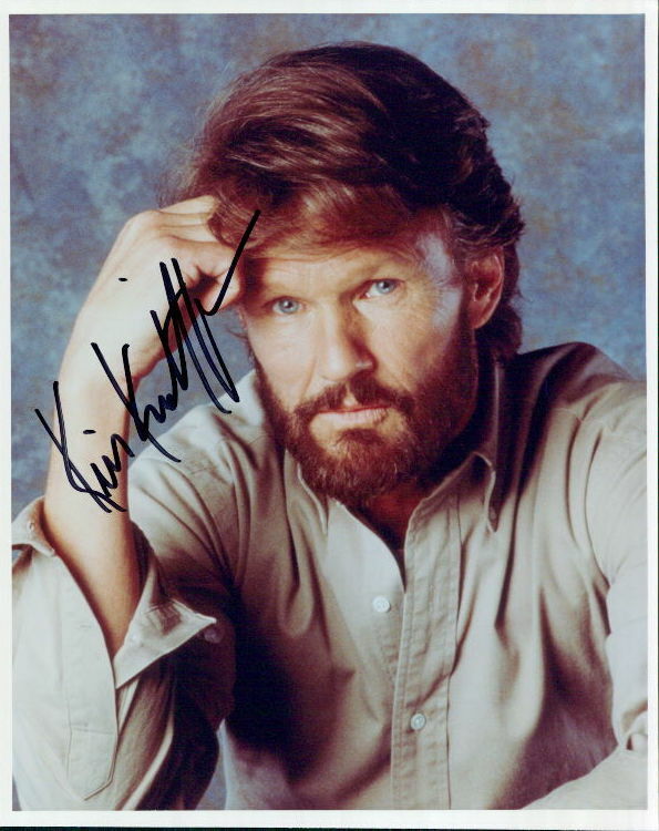 Kris Kristofferson signed 8x10 Photo Poster painting In-person