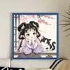 Cat Girl-11CT Stamped Cross Stitch 50*50cm/19.69*19.69in tapestrymarket