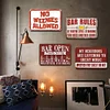 4pcs - Warning  - Vintage Metal Signs(12*16Inch) 