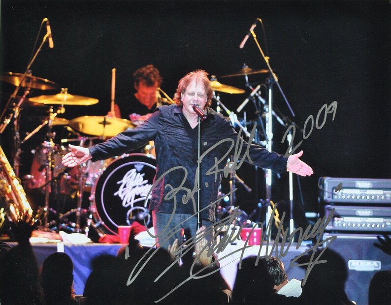 EDDIE MONEY SIGNED Photo Poster painting Two Tickets To Paradise Take Me Home Tonight Baby Hold On wcoa