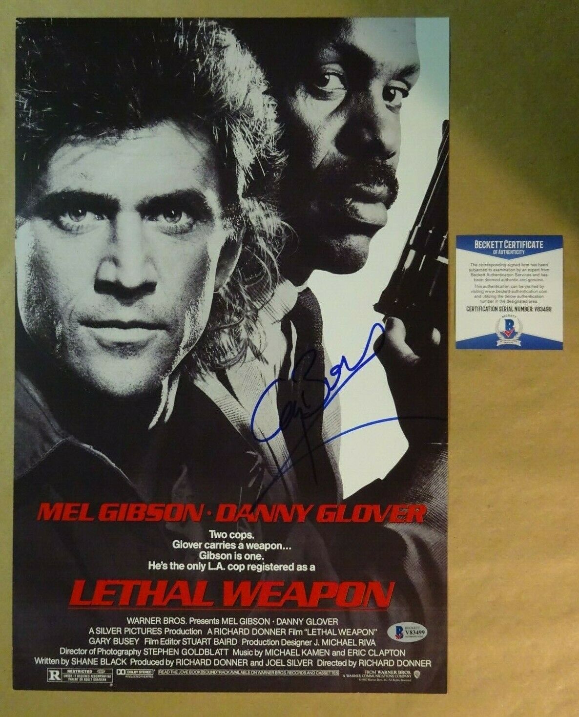 Signed GARY BUSEY Autographed Lethal Weapon 11x17