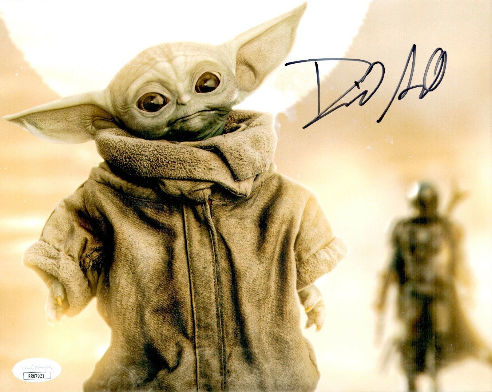 DAVID ACORD Signed 8x10 Mandalorian BABY YODA GROGU Photo Poster painting Autograph JSA COA