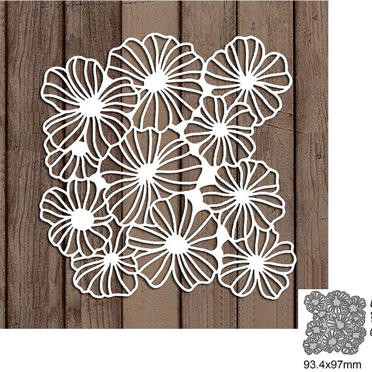 Beautiful Flower Metal Cutting Dies For DIY Scrapbook Cutting Die Paper Cards Embossed Decorative Craft Die Cut New