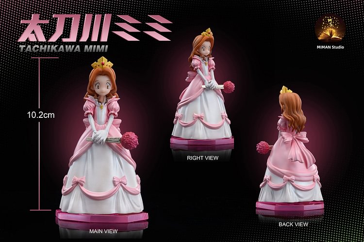 Pre-order Princess Mimi Tachikawa, Princess Palmon, Gekomon & Otamamon - Digimon Resin Statue - MIMAN Studio