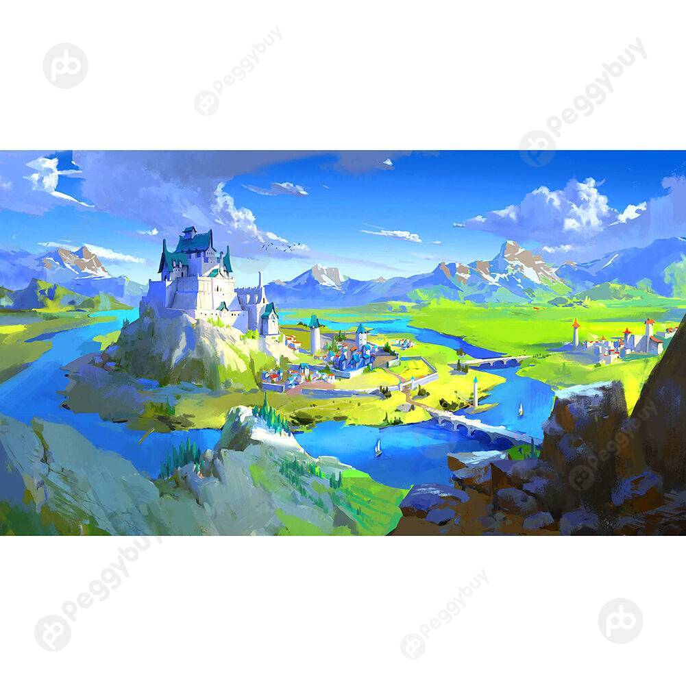 

1000pcs DIY Mountain Islands Puzzle Educational Learning Assembling Toys, 501 Original