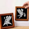 12Pcs DIY Pearl Painting Butterfly Fairy for Home Wall Decor(15x15cm)