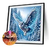 Diamond Painting-DIY Crystal Rhinestone Snowy Owl
