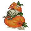 Orange Gnome -  11CT Partial Beaded Cross Stitch Kit(25x35cm)