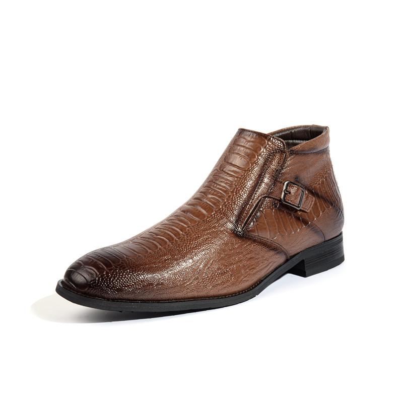 Dacomfy Men's retro fashion leather shoes 