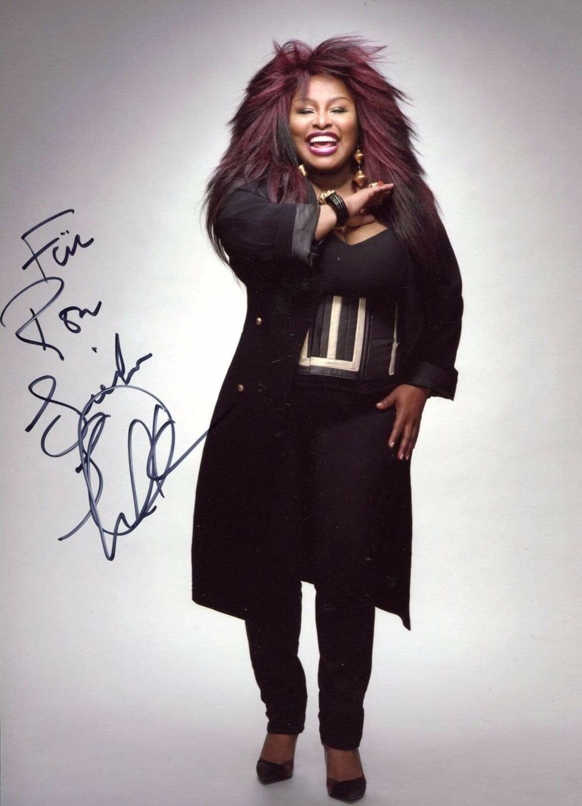 Chaka Khan SINGER - SONGWRITER autograph, In-Person signed Photo Poster painting