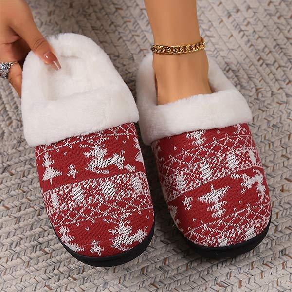 Women's Indoor Home Warm and Anti-Slip Cotton Slippers