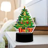 DIY Diamond Painting 7 Color Night Light Lamp Home Decoration Ornament Gift Kit(Christmas Tree)