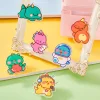 20PCS Cute Cartoon Dinosaur Clips for Notes Exam Papers Student Back To School Decorative Statinery Gift