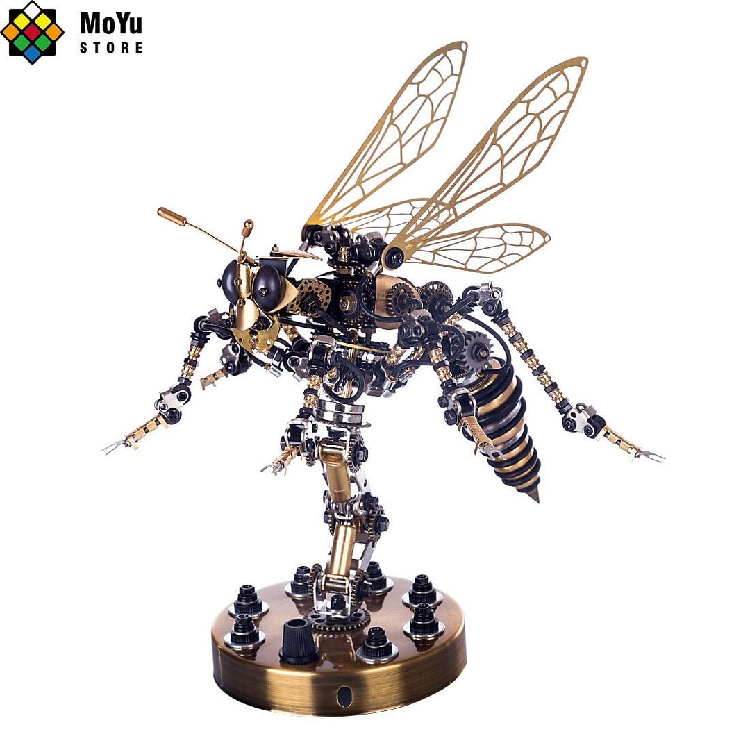 3D Metal DIY Mechanical Wasp Insects Puzzle Model Kit Assembly Jigsaw Crafts,okpuzzle,3dpuzzle,puzzle shop,puzzle store