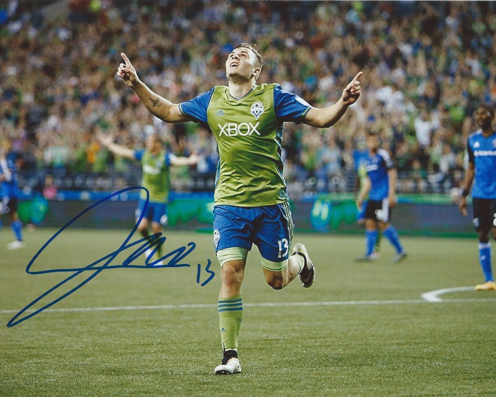 Jordan Morris Signed 8×10 Photo Poster painting Seattle Sounders FC Autographed COA D