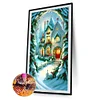 (40*60cm)Christmas House - Full Round Drill Diamond Painting