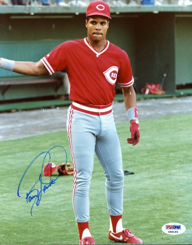 Barry Larkin Psa/dna Signed 1/1 Original Image 8x10 Photo Poster painting Autograph