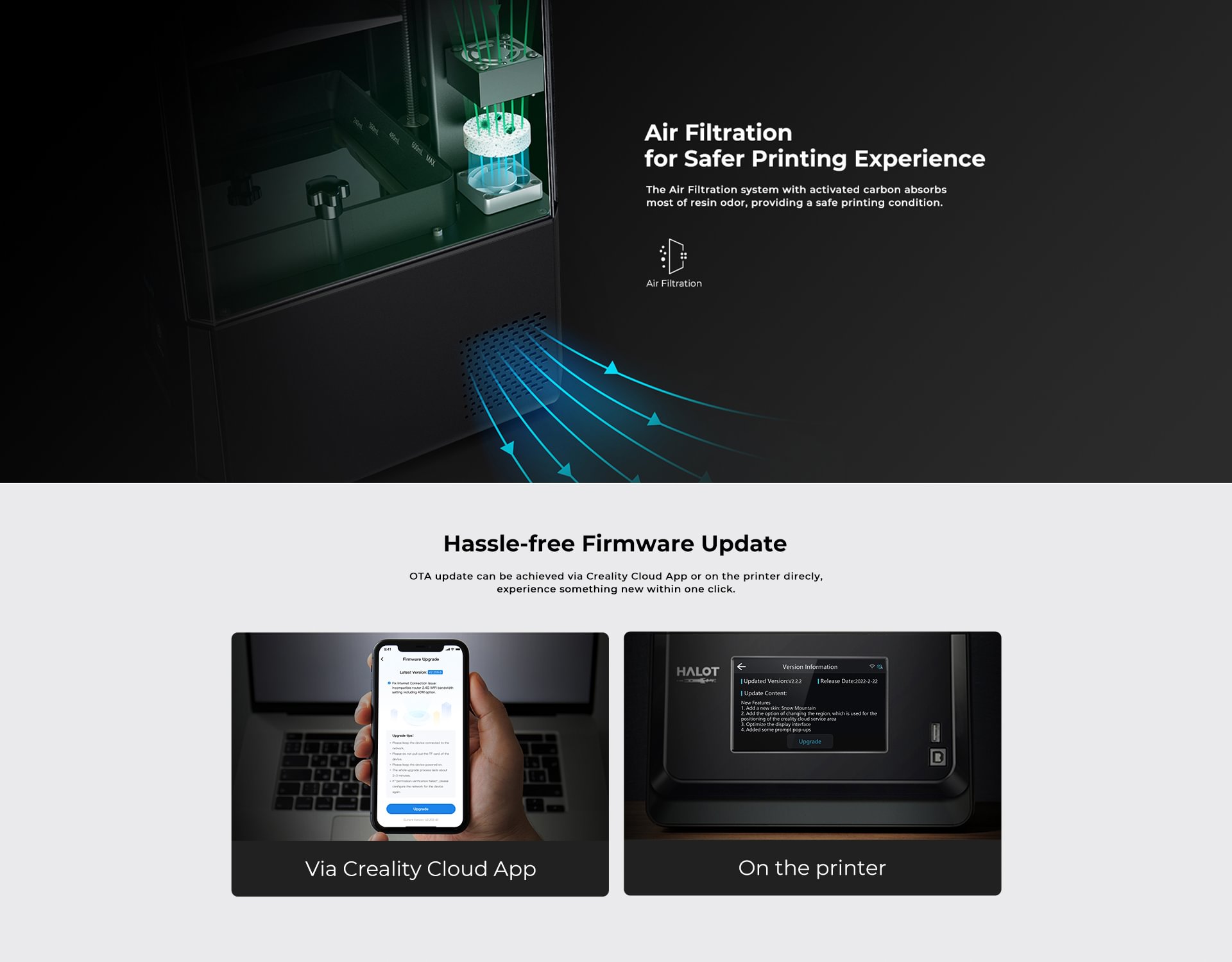 HALOTONE PRO Resin 3D Printer Creality 3D