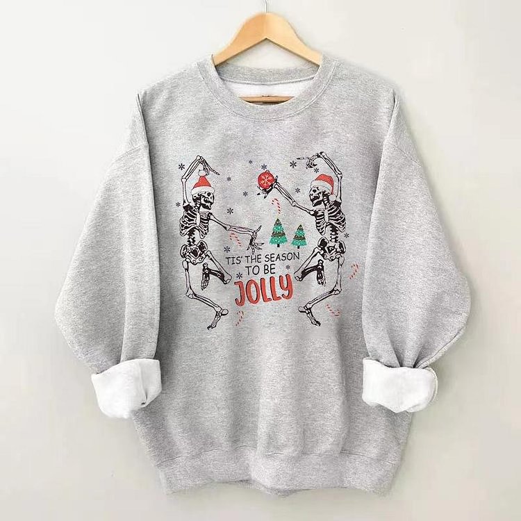 Funny Christmas Skeleton Dance Sweatshirt