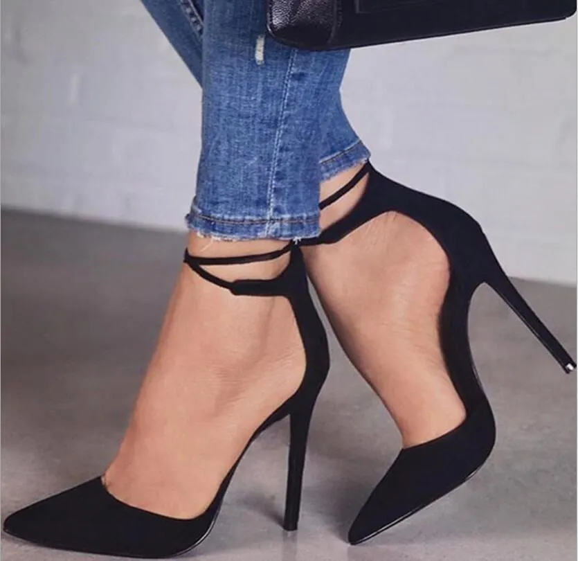 Sexy Ladies High Heels New Lace Wedding Party Office Sandals Women's Shoes Shoes Thin Comfortable Casual Banquet