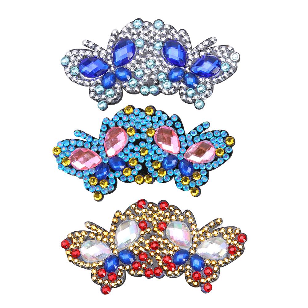 

3pcs Butterfly Hairpin-DIY Creative Diamond Fashion Accessories, 501 Original
