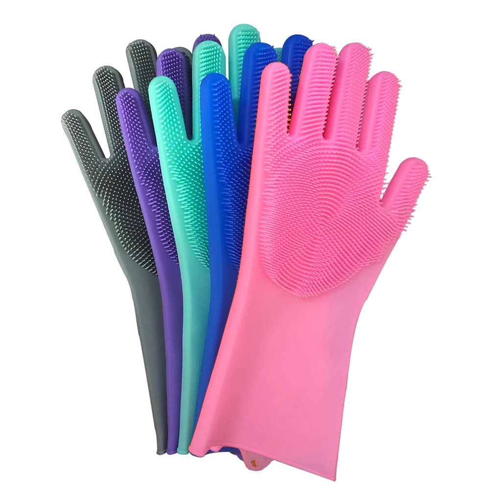 

Dishwashing Silicone Scrubber Cleaning Gloves for Household Kitchen Chores, 501 Original