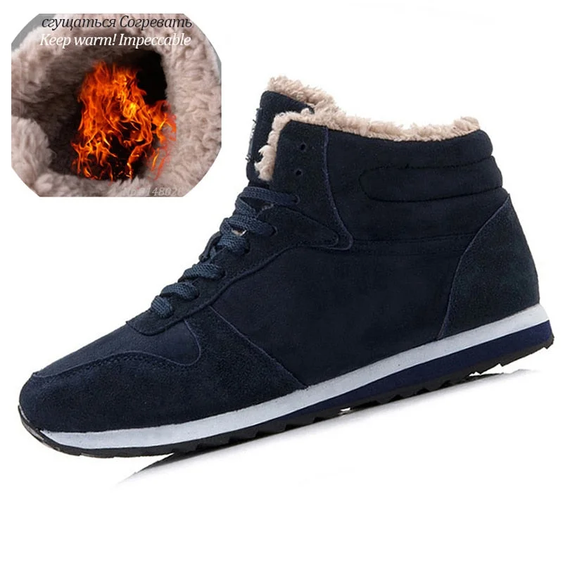Men Sneakers Warm Fur Winter Shoes Men Plus Size 48 Winter Zapatillas Hombre Original Sports Mens Shoes Casual Men Sneakers