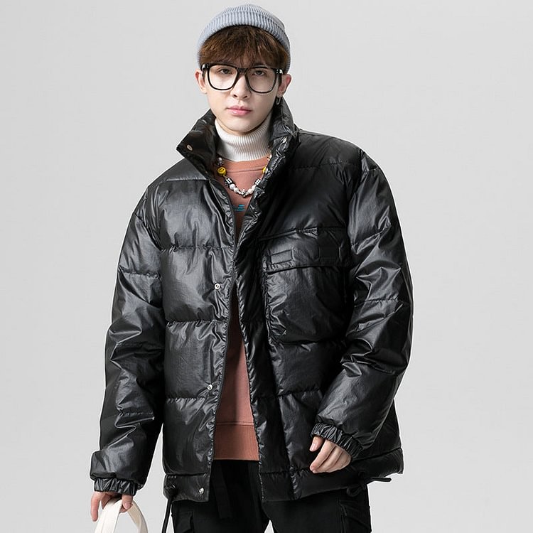 Men's Winter Daily down Jacket Casual plus Size Loose Top Men's Warm Padded Jacket Men down Coat