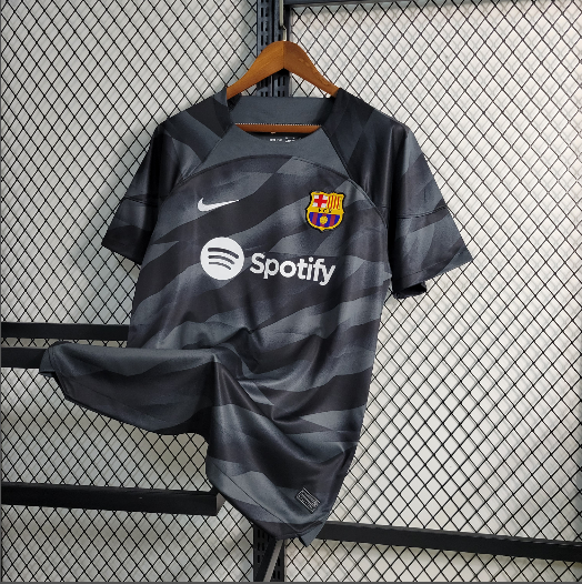 2023-2024 Barcelona Black Goalkeeper Football shirt 